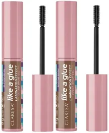 2-x-claresa-like-a-glue-zel-do-brwi-02-brown-efekt-laminacji-supermocny