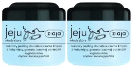 2-sztuki-jeju-cukrowy-peeling-do-ciala-w-czarne-kropki-200ml-ziaja-odswieza