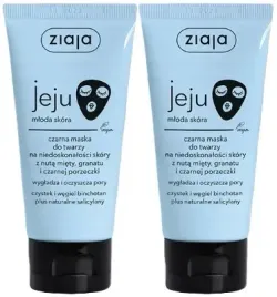 2-sztuki-jeju-czarna-maska-do-twarzy-50ml-ziaja-wegiel-binchotan-zaskorniki
