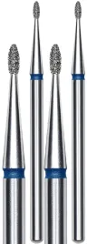 2-x-staleks-frez-diamentowy-oliwka-zaokraglona-niebieska-srednica-12mm