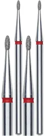 2-x-staleks-frez-diamentowy-oliwka-zaokraglona-czerwona-srednica-12mm