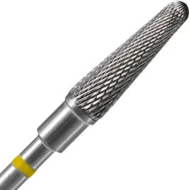 staleks-frez-z-weglika-spiekanego-sciety-stozek-zolty-expert-srednica-6mm