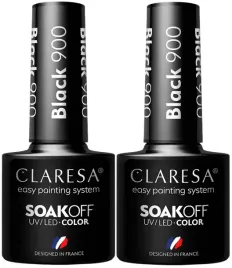2-sztuki-claresa-lakier-hybrydowy-black-900-5g-nasycona-czern-super-blask