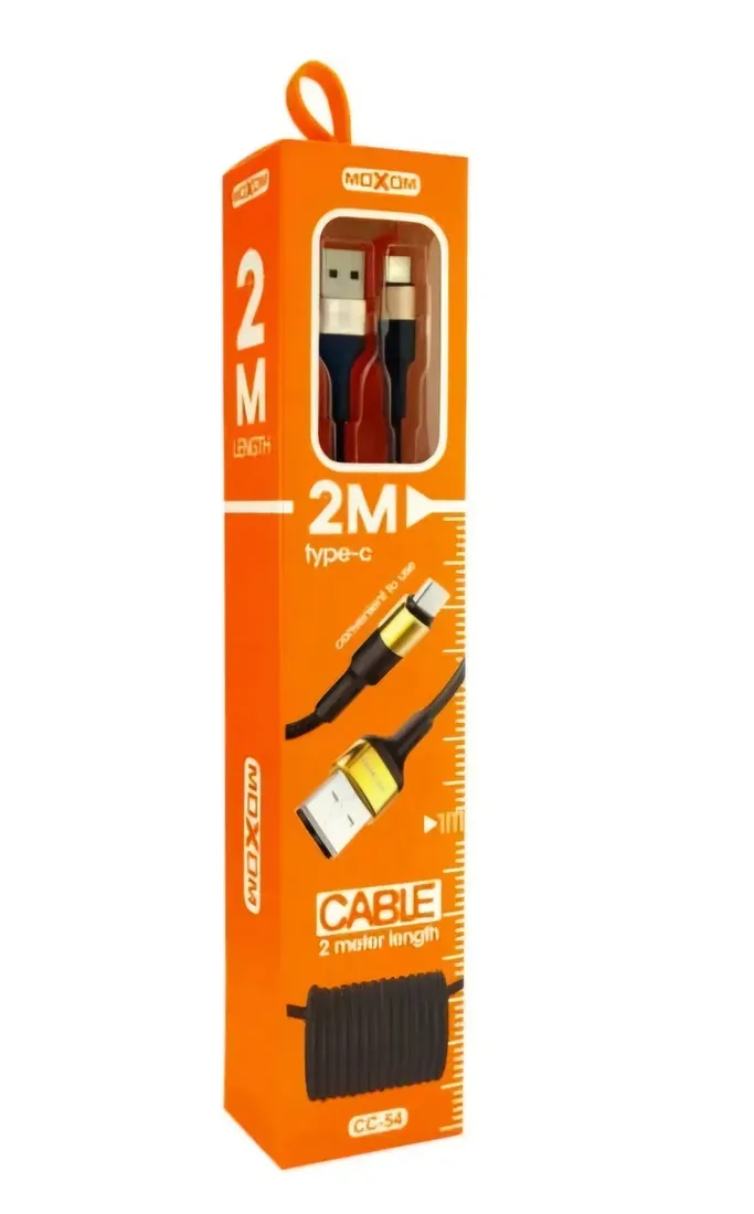 kabel-usb-c-typ-c-2m-moxom-stan-nowy