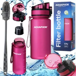bidon-na-wode-butelka-filtrujaca-aquaphor-city-rozowa-035l-szczoteczka
