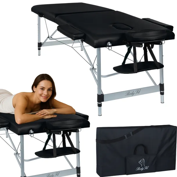 STÓŁ ŁÓŻKO DO MASAŻU 2 SEGMENTY ALU BODYFIT +TORBA