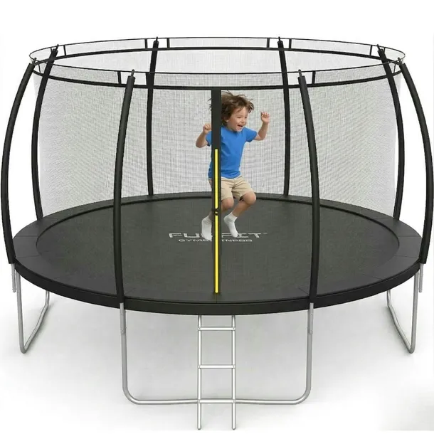 Trampolina ogrodowa dla dzieci 404cm FUNFIT siatka wewnętrzna PREMIUM 13ft