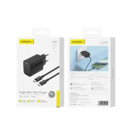 foneng-ladowarka-sieciowa-eu65-pd-20w-1xusb-c-kabel-usb-c-usb-c-czarny