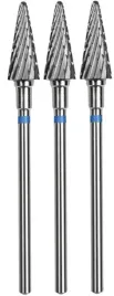 3-x-staleks-frez-z-weglika-spiekanego-stozek-niebieski-expert-srednica-6mm