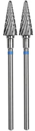 2-x-staleks-frez-z-weglika-spiekanego-stozek-niebieski-expert-srednica-6mm