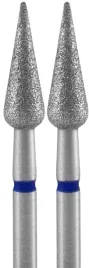 2-x-staleks-frez-diamentowy-grusza-ostra-niebieska-expert-srednica-4mm