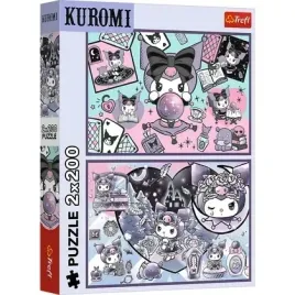 puzzle-2x200-psoty-kuromi-hello-kitty-13345-trefl