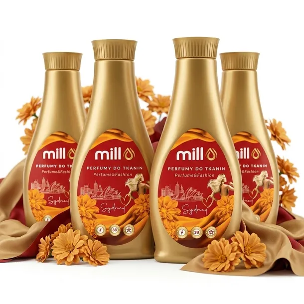 4x PERFUMY DO TKANIN PŁYN DO PŁUKANIA TRWAŁY ZAPACH MILL SYDNEY 750ml