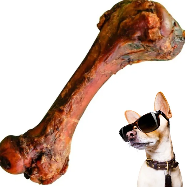 KOŚĆ DLA PSA PAKO Naturalny Przysmak Gryzak - Wędzona Kość z Mięsem, 20 cm