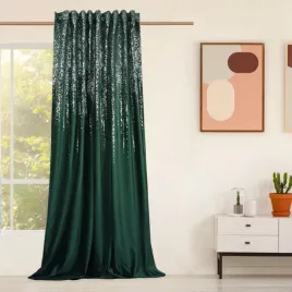 zaslona-welurowa-ciemnozielona-ze-srebrnym-wzorem-na-tasmie-140x250cm-seley