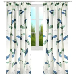 zaslona-w-zielono-granatowe-liscie-na-tasmie-145x250cm-osnata