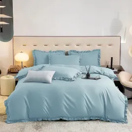 komplet-jednokolorowej-blekitnej-poscieli-z-falbanka-200x220cm-selina