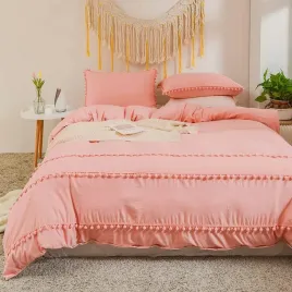 komplet-poscieli-rozowej-pompony-160x200cm-rose-pomponita