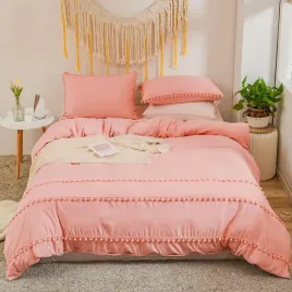 komplet-poscieli-rozowej-pompony-200x220cm-rose-pomponita