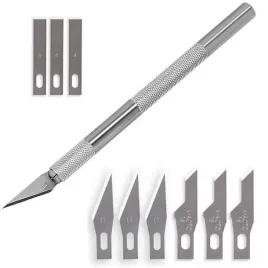 razor-blade-set-skalpel-noz-modelarski-nozyk-precyzyjny-9-ostrzy