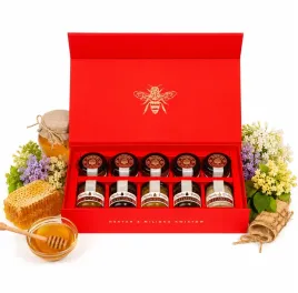 miod-premium-gold-zestaw-prezentowy-miody-eleganckie-opakowanie-10x40g-400g