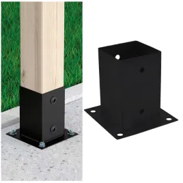podstawa-slupa-psp-121x150-mm-czarna-do-betonu-prostokatna-kotwa-stalowa