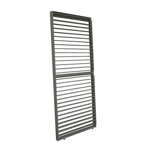 Ścianka żaluzjowa panel do pergoli Kea - szara 123cm