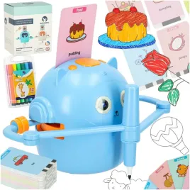 robot-edukacyjny-interaktywny-nauka-rysowania-pisania-zestaw-fiszki-mazaki
