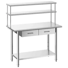 stol-roboczy-vevor-ze-stali-nierdzewnej-1220x610x1400-mm-2-szuflady-polka