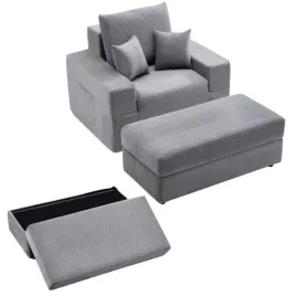 vevor-lezanka-relaksacyjna-1115-mm-modulowy-fotel-sofa-z-pufa-szary