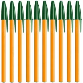 dlugopis-bic-orange-fine-08mm-z-zatyczka-oryginalny-zielony-10-sztuk