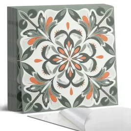 kafelki-winylowe-z-nadrukiem-kwiatowy-motyw-z-zielonymi-liscmi-9-x-30x30-cm