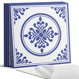 komplet-kafelkow-pcv-okragly-motyw-z-kwiatowymi-akcentami-4-x-50x50-cm