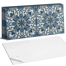 kafelki-winylowe-z-nadrukiem-kwiatowy-wzor-z-zielonymi-liscmi-6-x-60x30-cm
