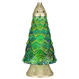 znicz-szklany-choinka-42cm-zielony-dp586-zloty-duzy-znicz-z-wkladem