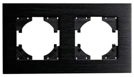 viplast-879-25a-vip-ramka-podwojna-alu-czarna