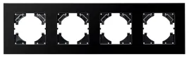 viplast-879-45g-vip-ramka-poczworna-szklo-czarna