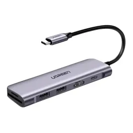 hub-usb-c-ugreen-revodok-cm195-6w1-hdmi-sd-100w-szary
