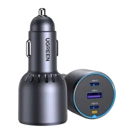 ladowarka-samochodowa-ugreen-ec703-75w-usb-c-2x-usb-a-czarna