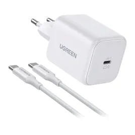 ladowarka-sieciowa-ugreen-x524-usb-c-gan-45w-kabel-1-m-biala
