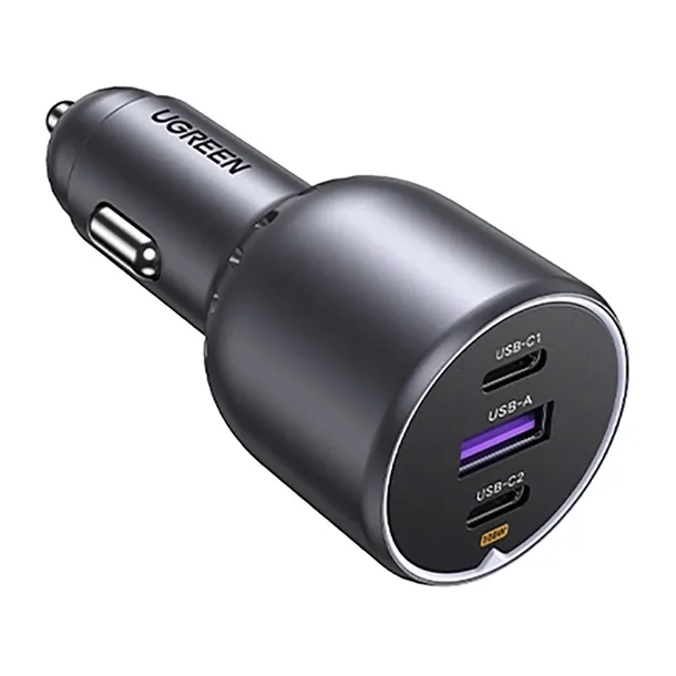 ladowarka-samochodowa-ugreen-ec705-130w-2x-usb-c-usb-a-kolor-czarny