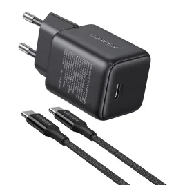 ladowarka-sieciowa-ugreen-x513-gan-usb-c-30w-z-kablem-1-m-czarna