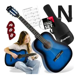 gitara-klasyczna-3-4-3-kostki-pasek-do-gitary-zapasowe-struny-pokrowiec