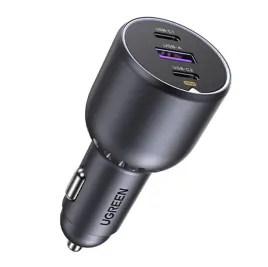 ladowarka-samochodowa-ugreen-ec705-130w-2x-usb-c-usb-a-czarna
