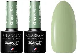 2-sztuki-lakier-hybrydowy-green-800-5g-claresa-bez-zalewania-skorek-zielen