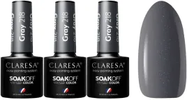 3-x-claresa-lakier-hybrydowy-gray-218-5g-szary-bezproblemowa-aplikacja