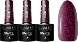 3-x-claresa-lakier-hybrydowy-pink-554-5g-rubinowy-polysk-idealna-gestosc