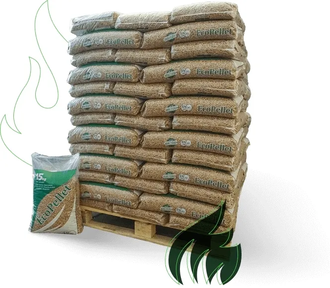 Pellet drzewny z certyfikatem EN A1, paleta 975 kg / Dostawa Gratis