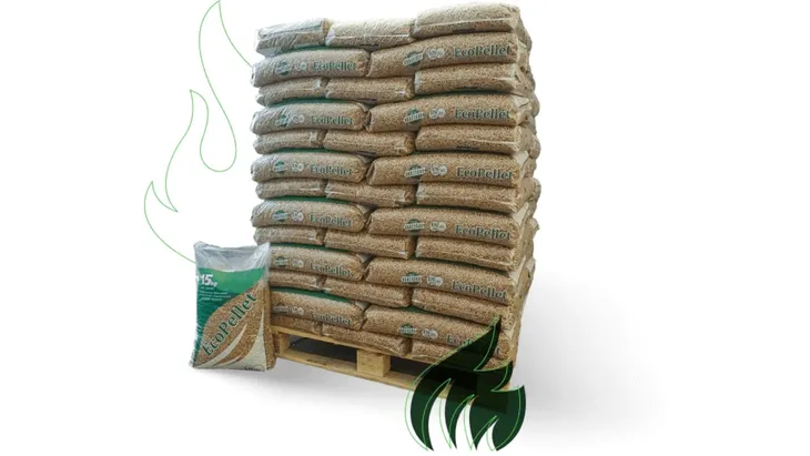 Pellet drzewny z certyfikatem EN A1, paleta 300 kg / Dostawa Gratis