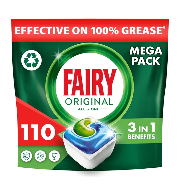 MEGA Pack FAIRY Original All in One kapsułki do zmywarki 110szt